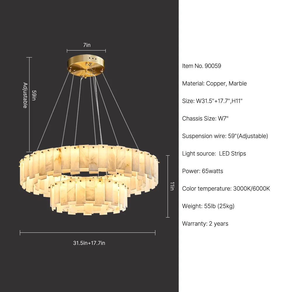 Modern Gold Chandelier