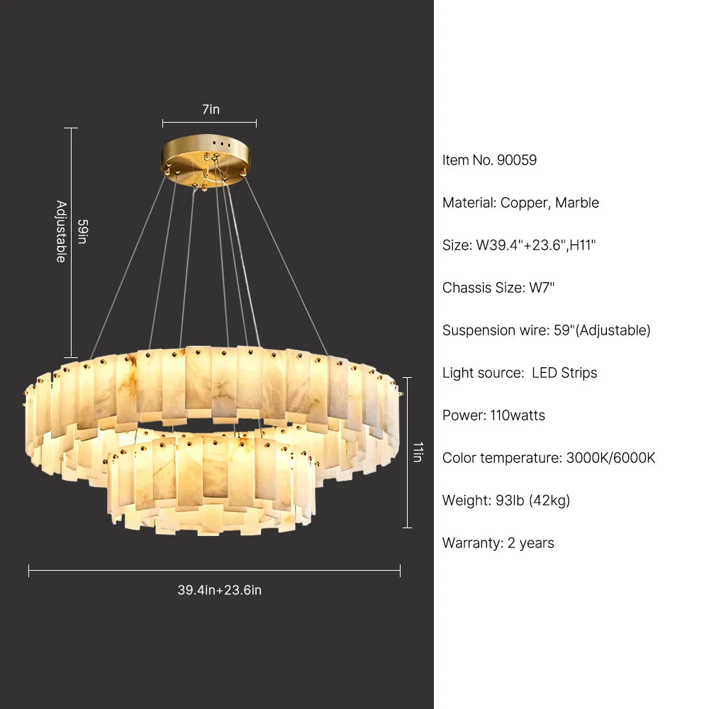 Modern Gold Chandelier
