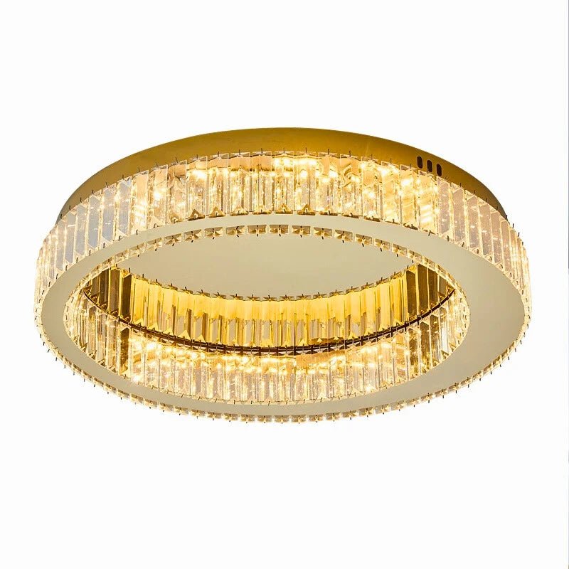 modern gold crystal lamp