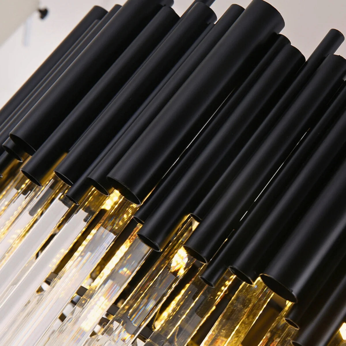 modern black crystal chandelier for ceiling