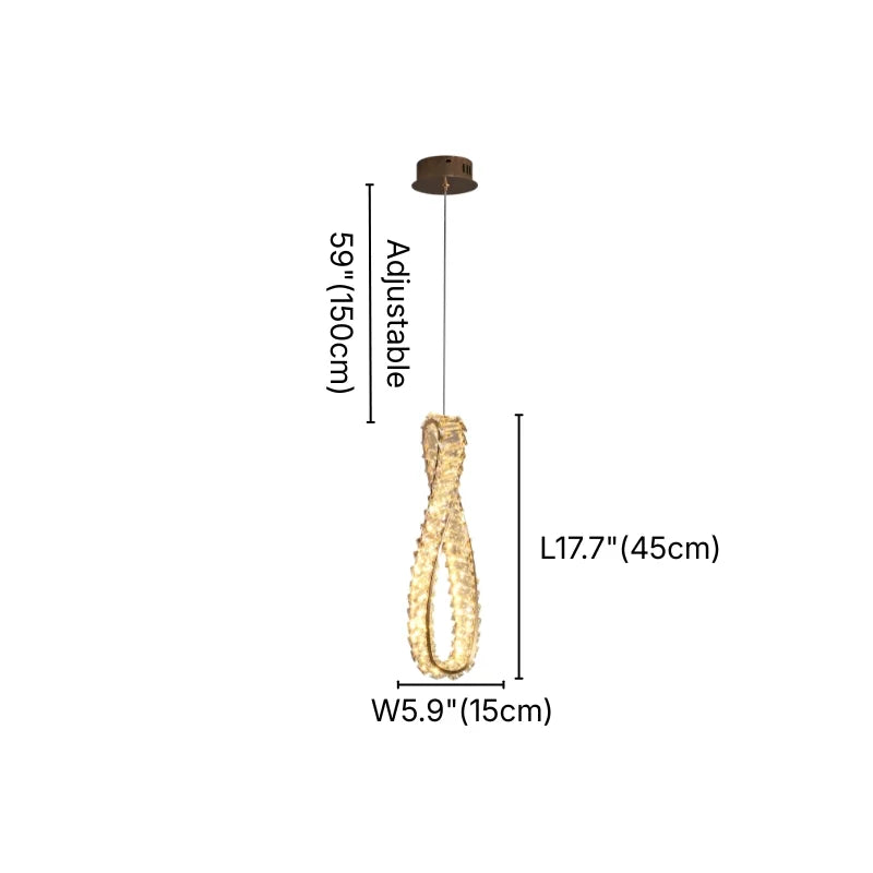 crystal hanging lamp