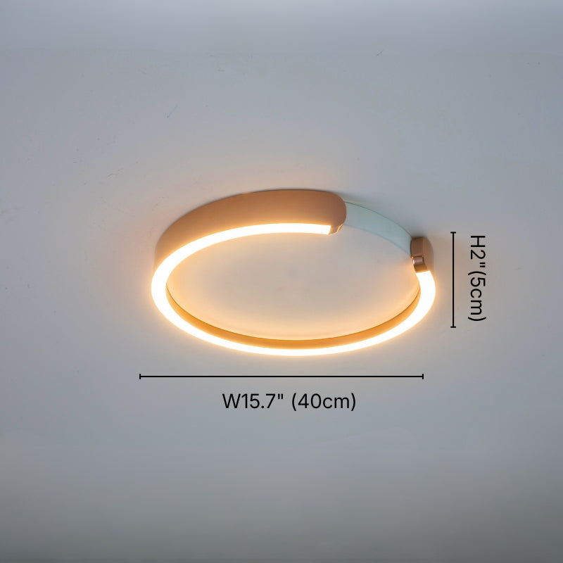 Orla Modern Gold LED Flush Mount Ceiling Light for Living Room