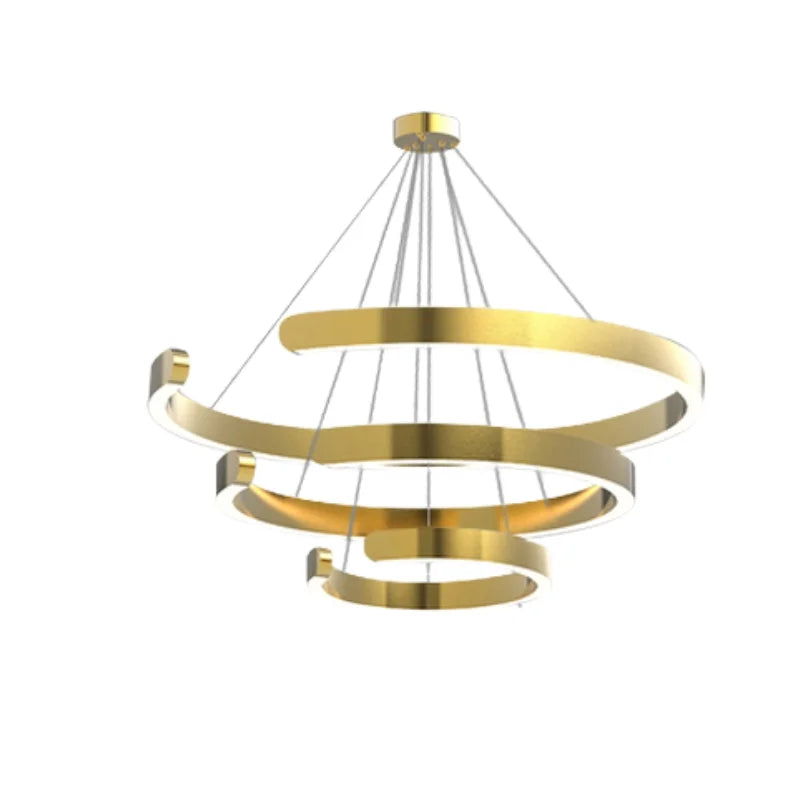 Orla Modern LED Circular Chandelier for Dining Room & Living Room