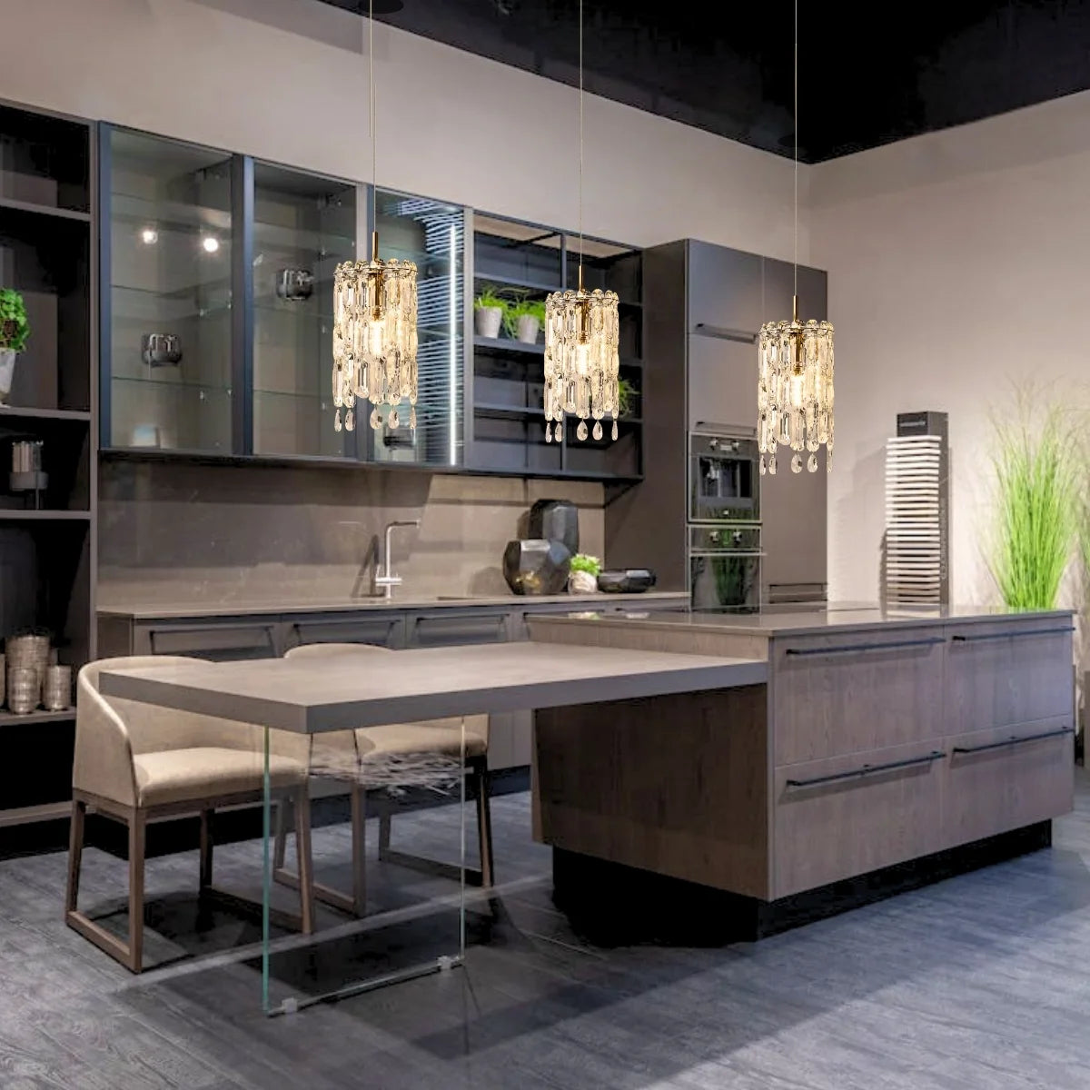 Pendant Lighting With Crystals