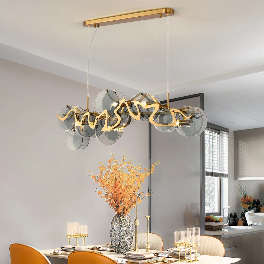 modern designer dining chandelier