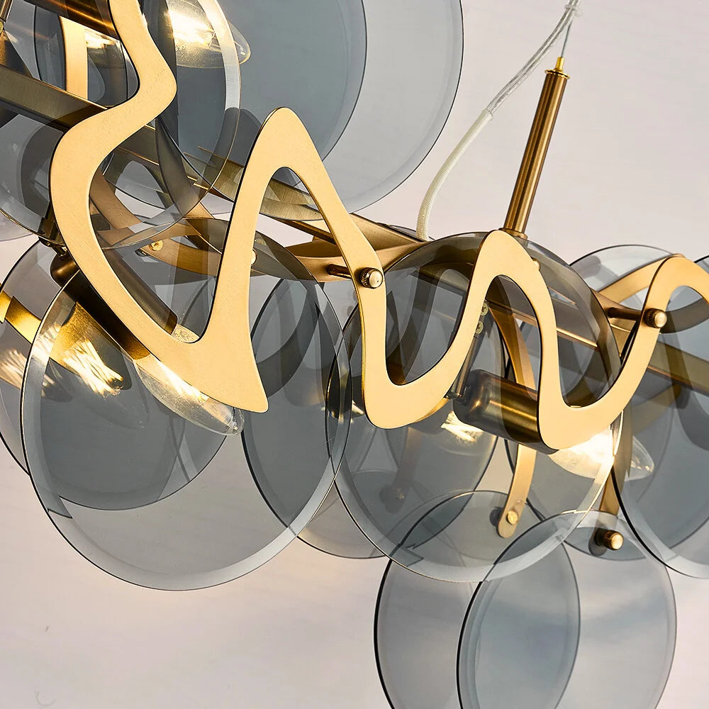 modern designer dining chandelier