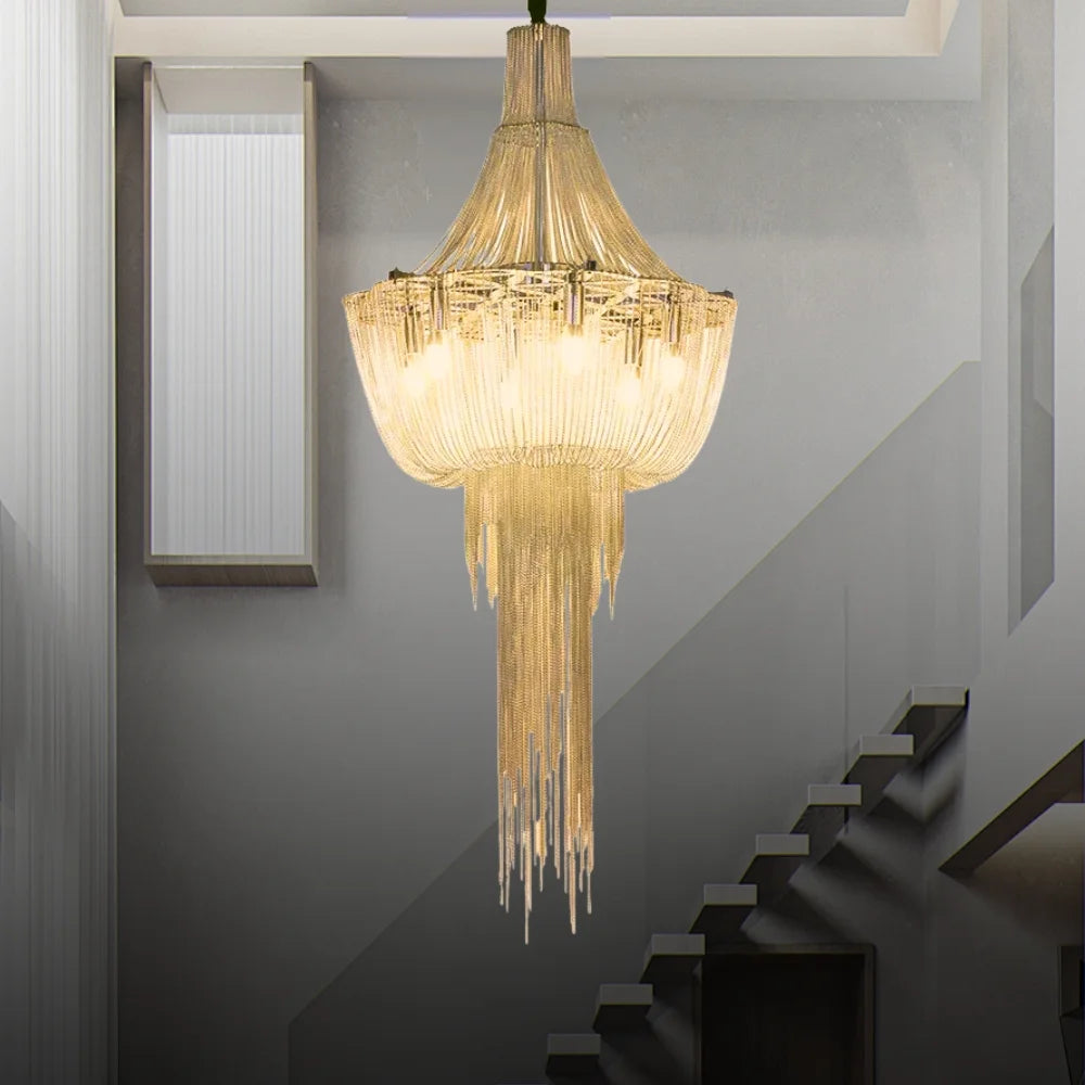 designer loft chandelier