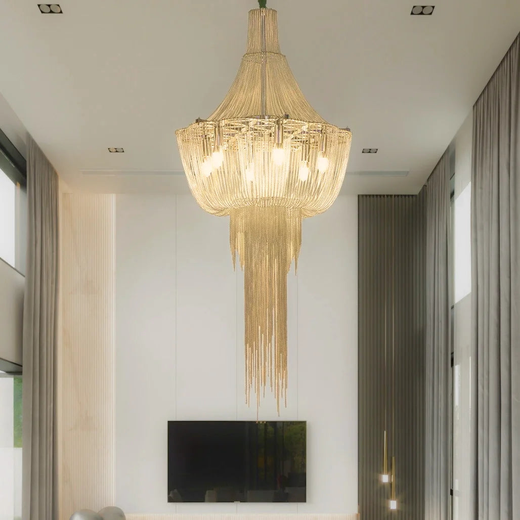 designer loft chandelier