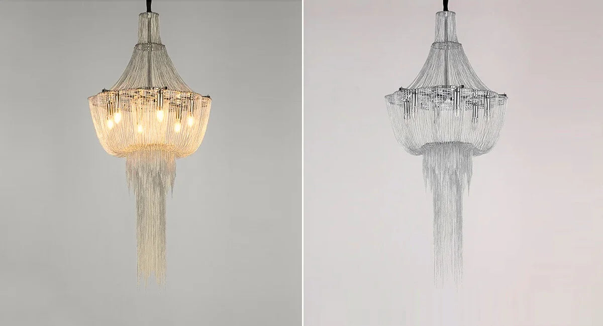 designer loft chandelier