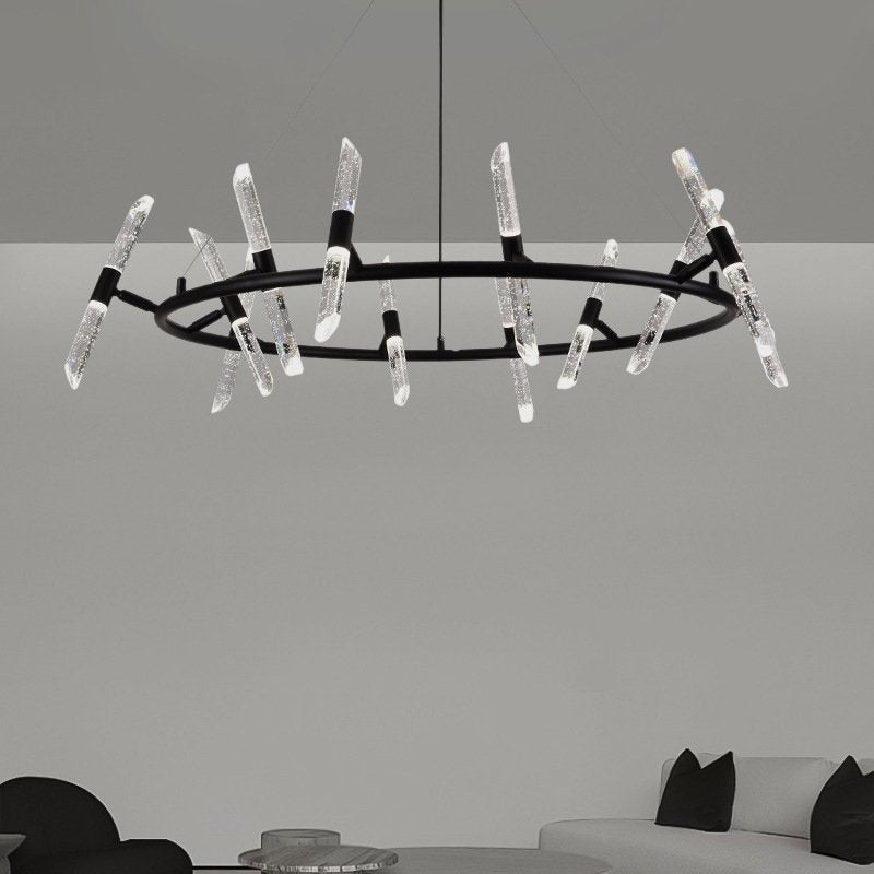 Ray Modern black chandelier
