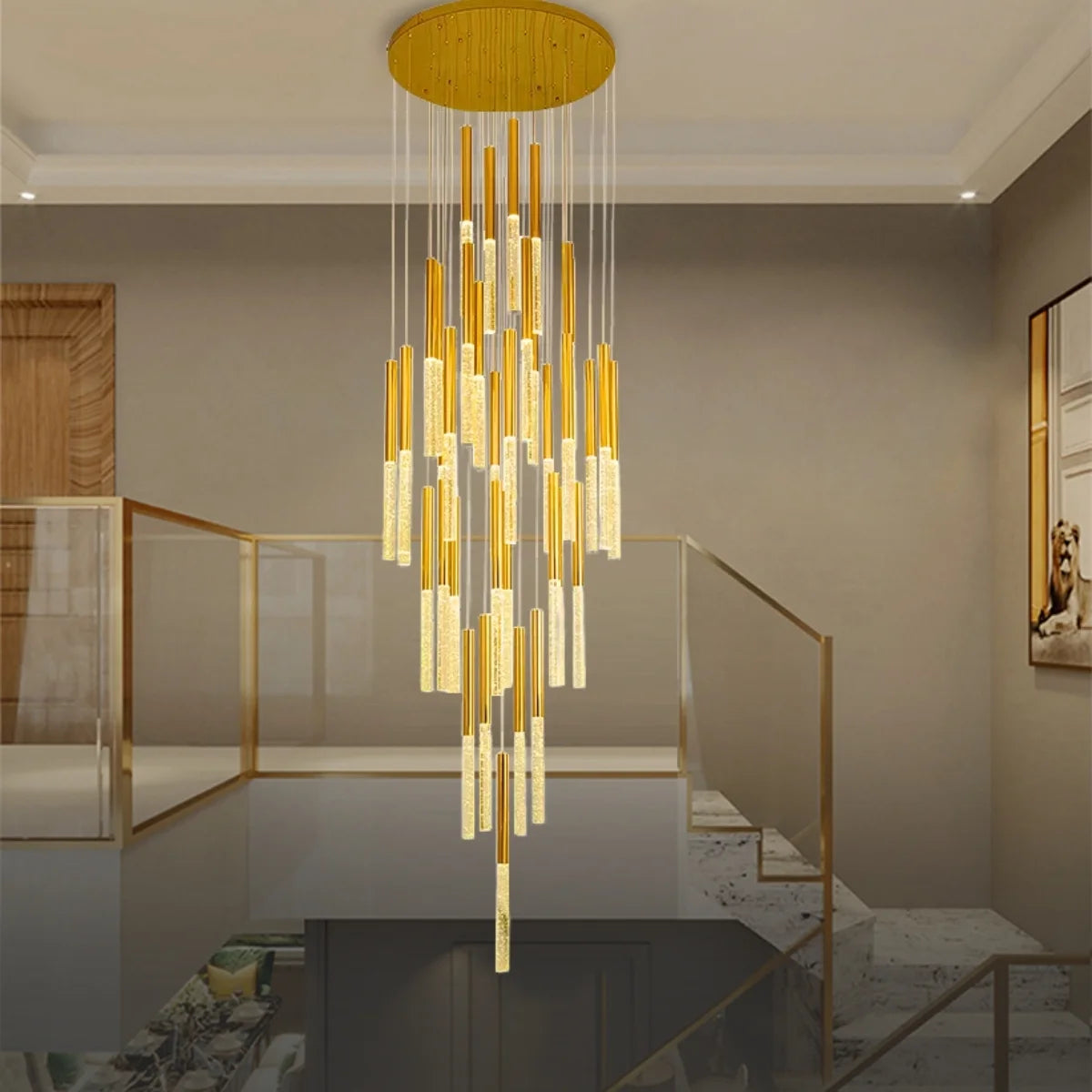 luxury chandelier for entryway