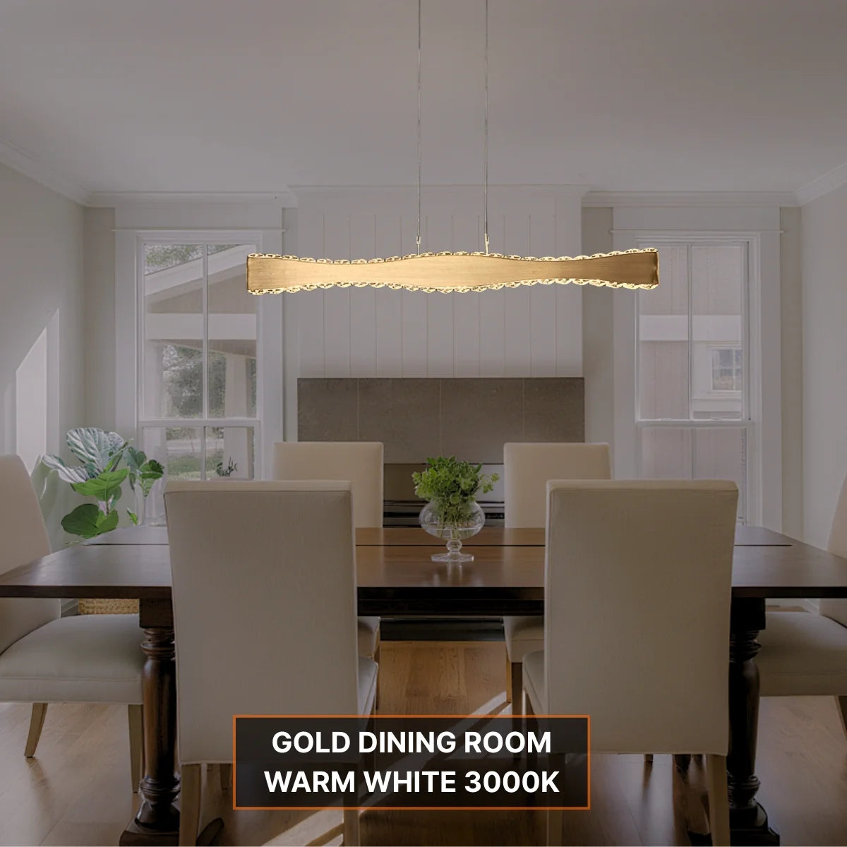 Rectangular Crystal Chandelier