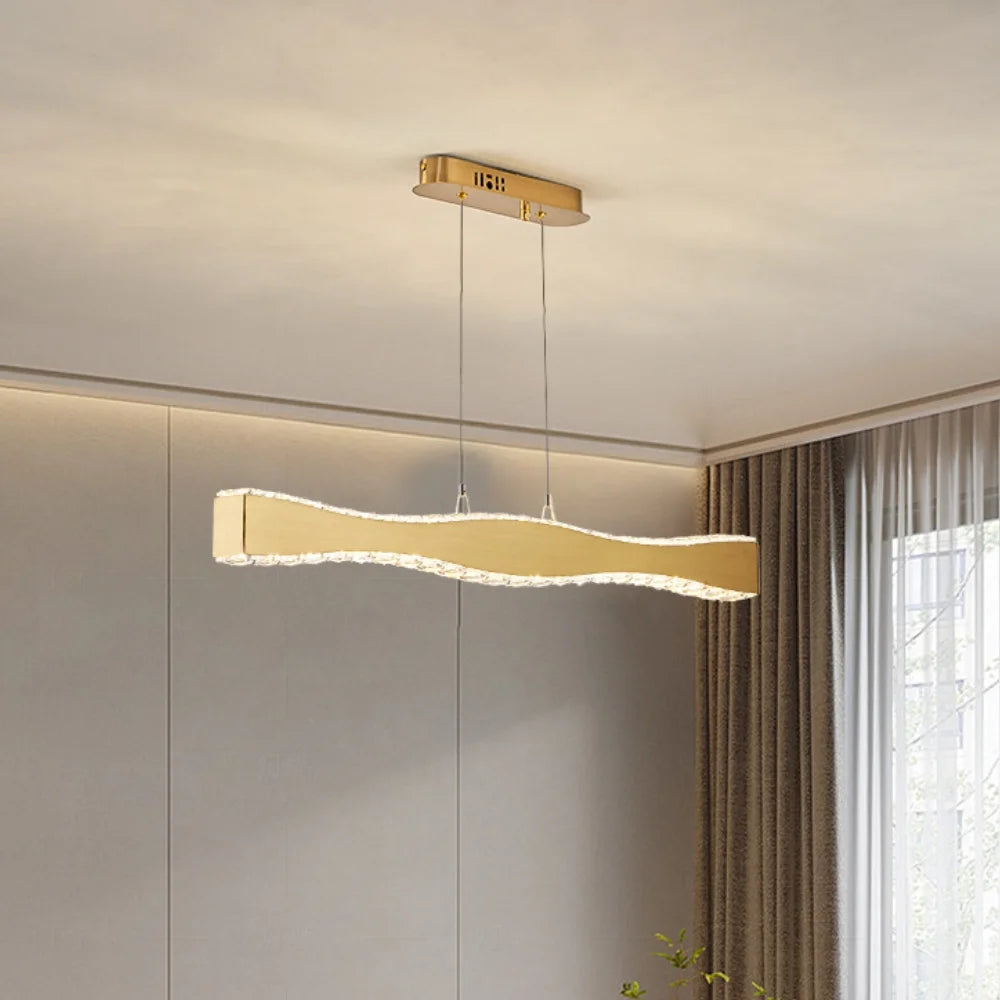 Rectangular Crystal Chandelier