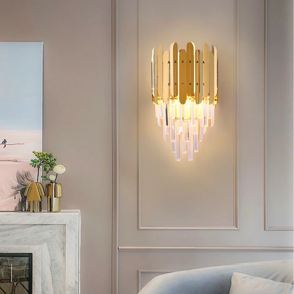 gold wall lamp for bedside