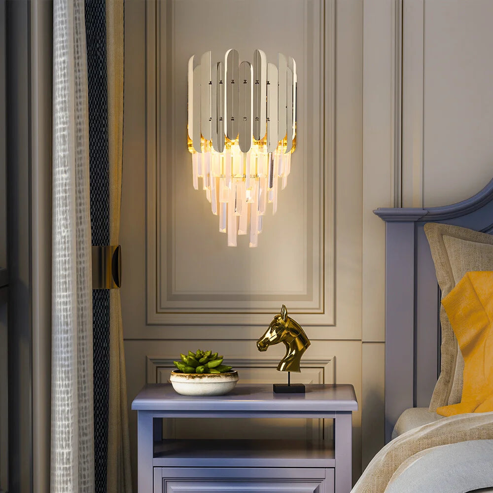 gold wall lamp for bedside
