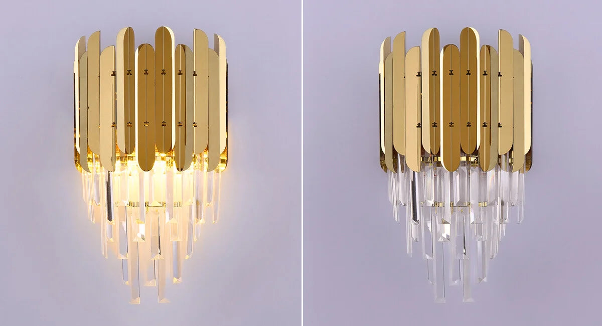 gold wall lamp for bedside