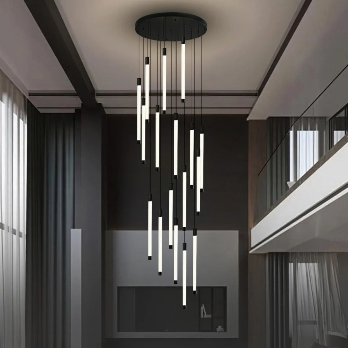 Revolving Modern Chandelier for Staircase