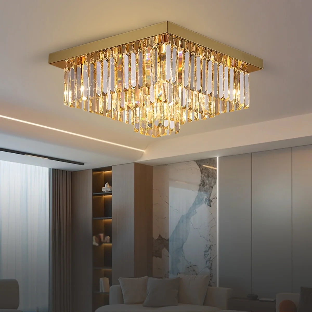 modern gold chandelier for ceiling