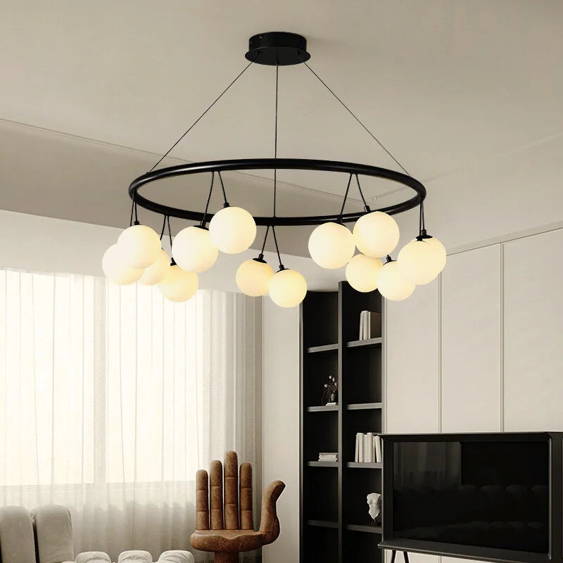 Sol black chandelier