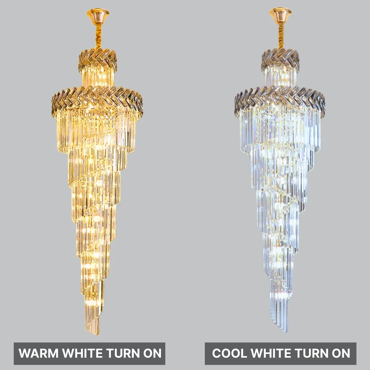 large entryway chandelier