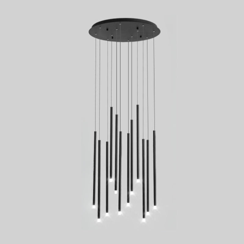 Swirl Modern Spiral LED Staircase Chandelier