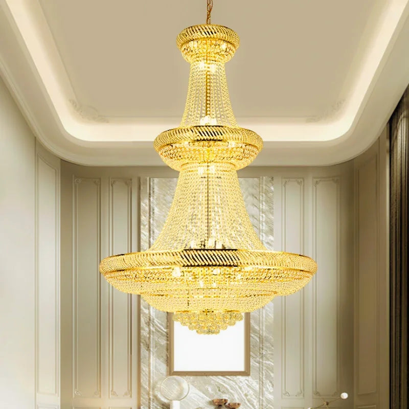 Tower Large Gold Chandelier