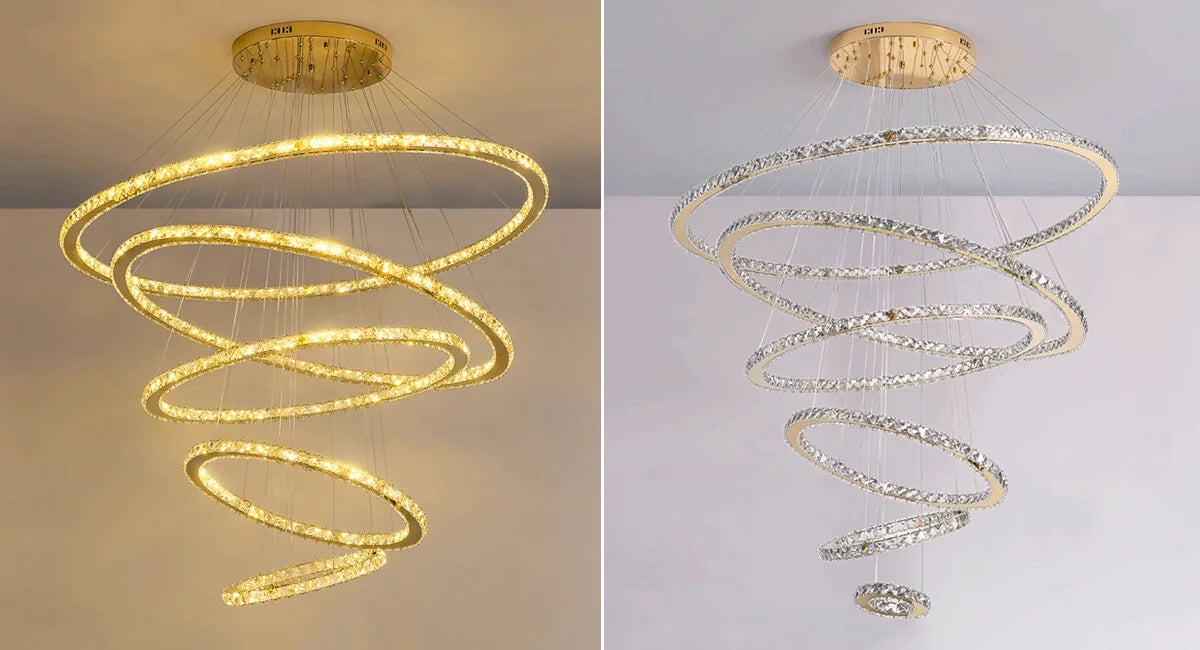 high ceiling chandelier