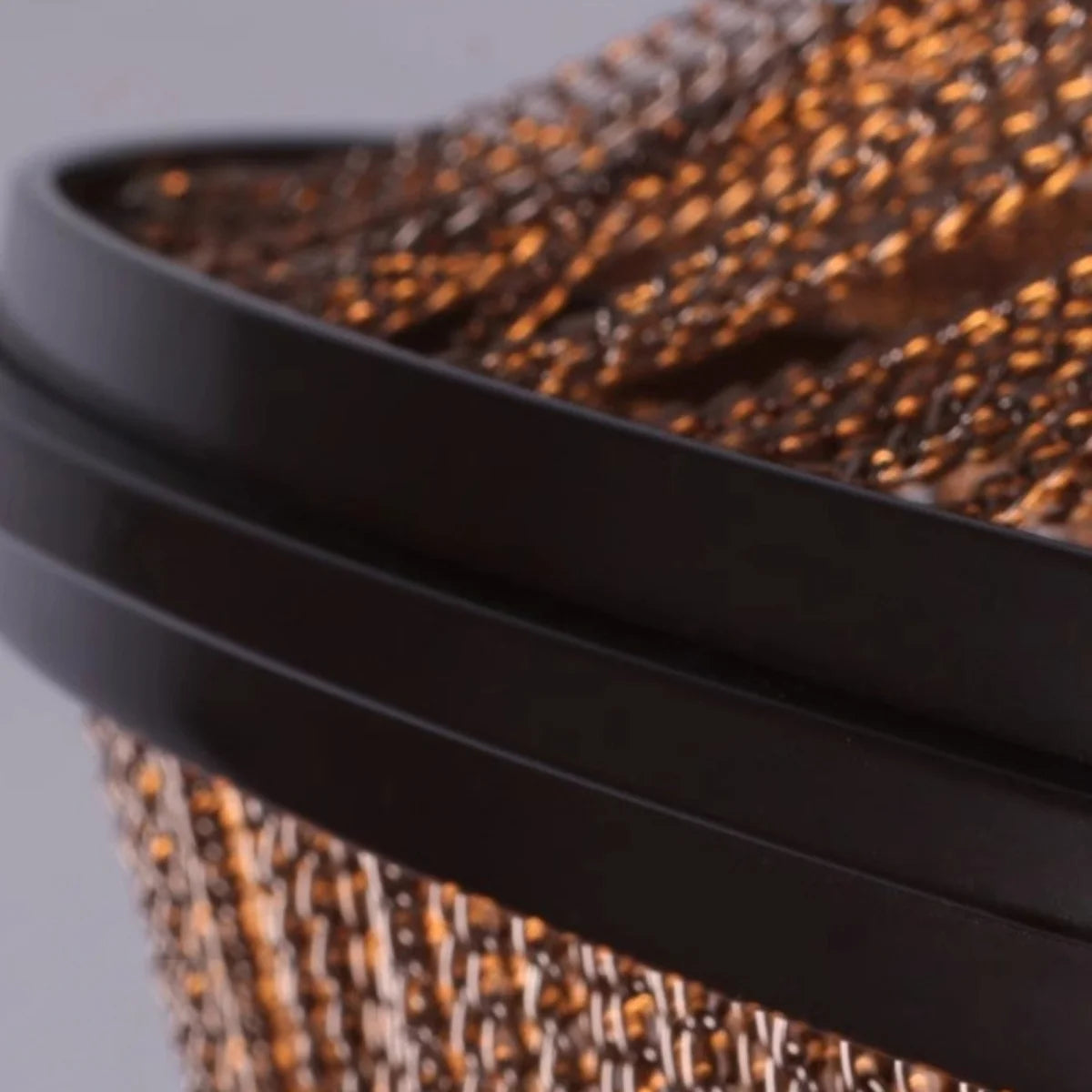 Veil Black Aluminum Chain Modern LED Wall Light for Bedroom & Living Room