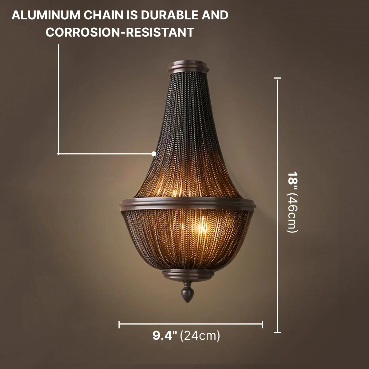 Veil Black Wall Sconce