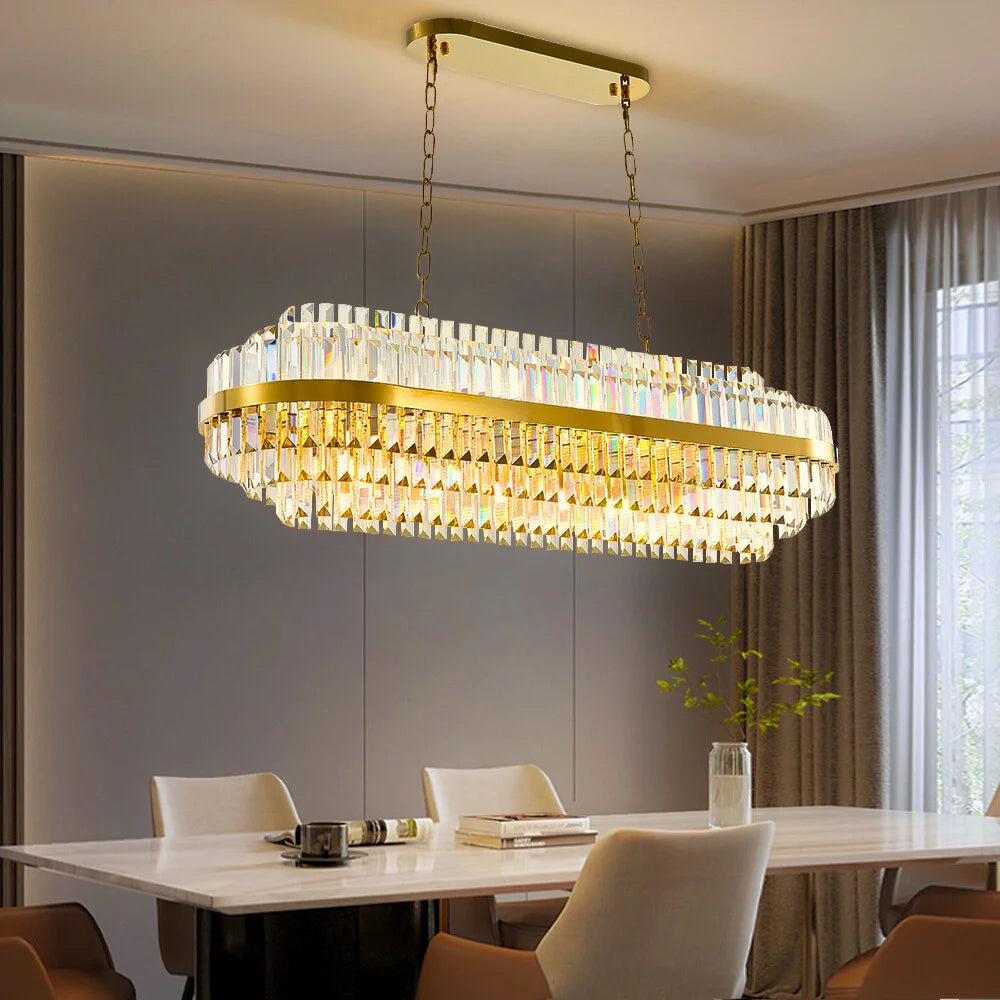 crystal light for dining room