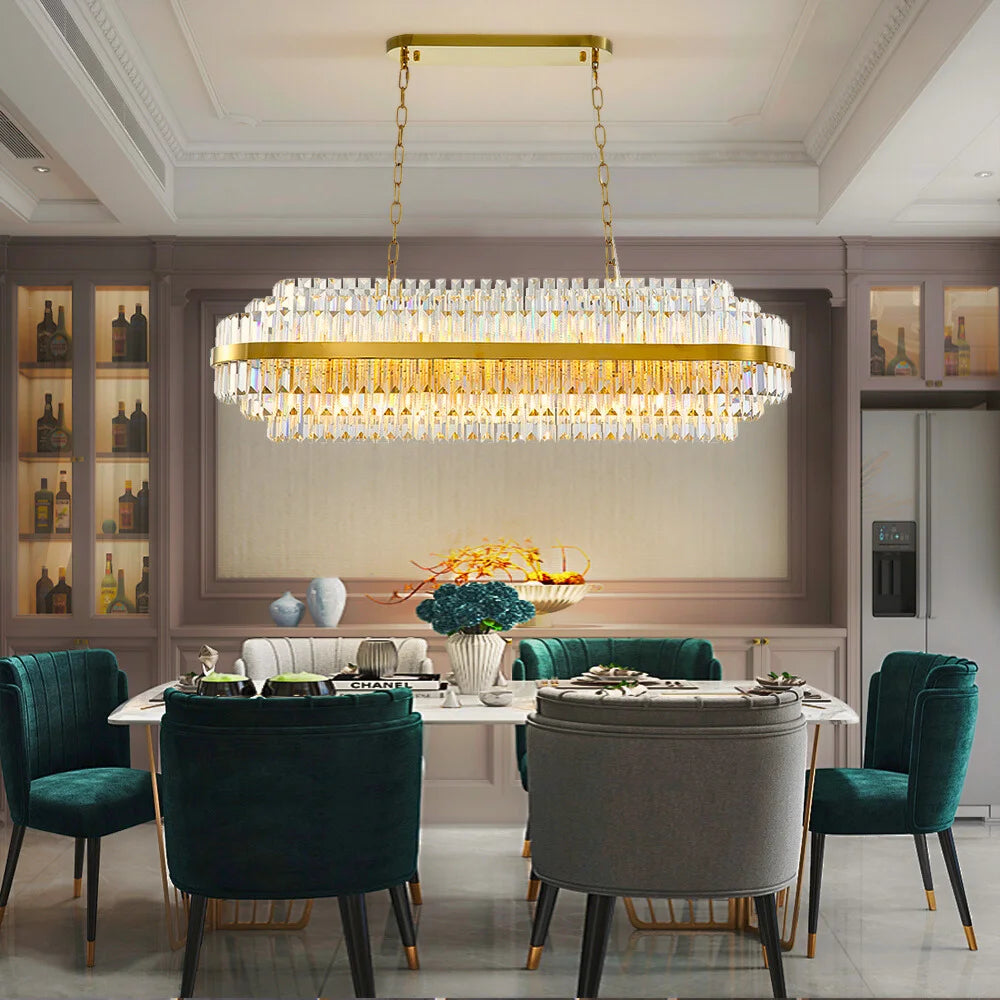 crystal light for dining room