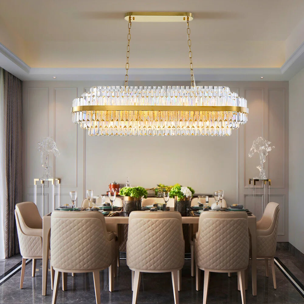 crystal light for dining room