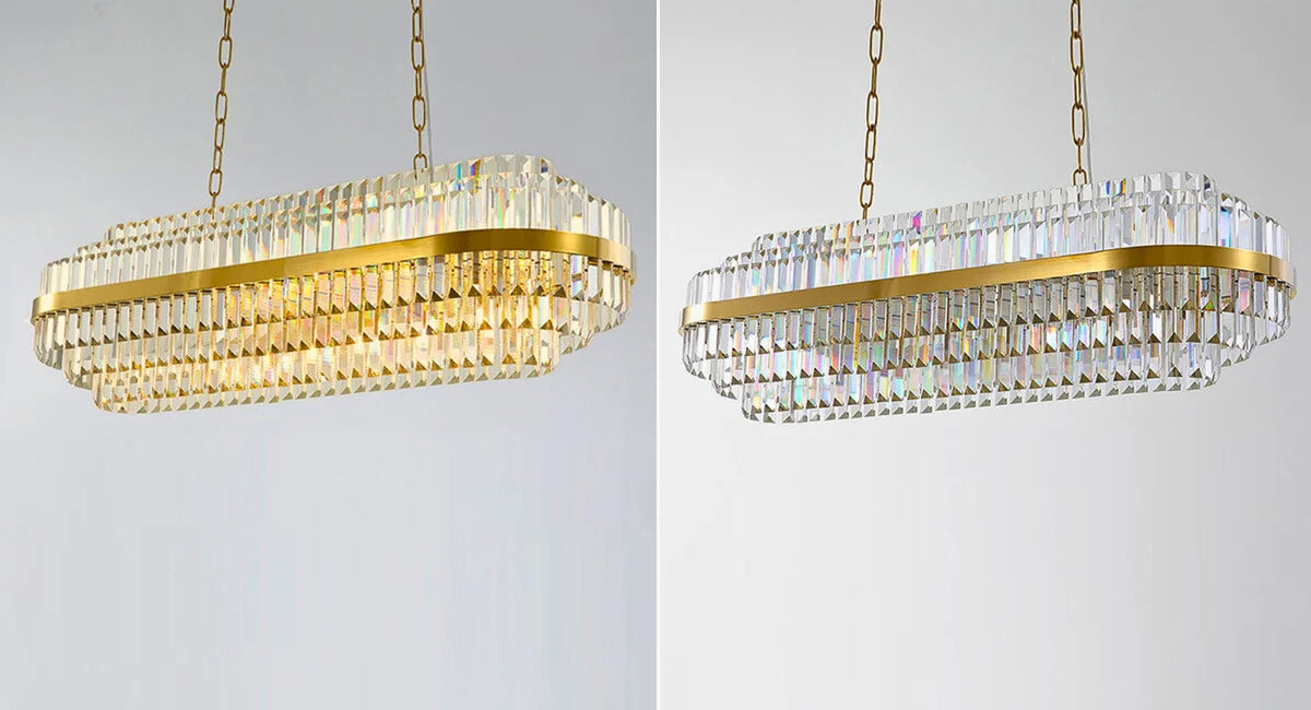 crystal light for dining room