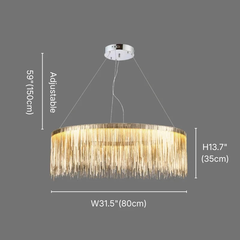 Viel Modern Round LED Chandelier for Living Room