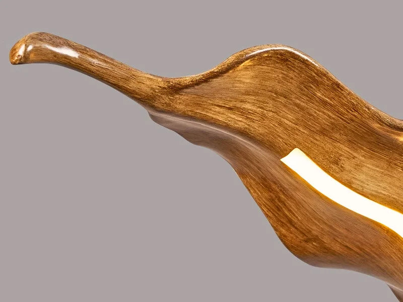 Wave Pendant Light-Creative Faux Wood Pendant Light For Dining Room/lsland Detail