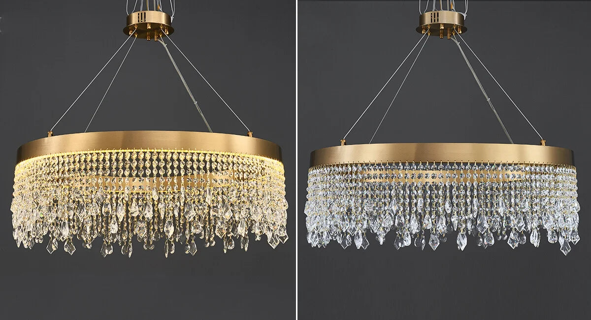 Gold Crystal Chandelier