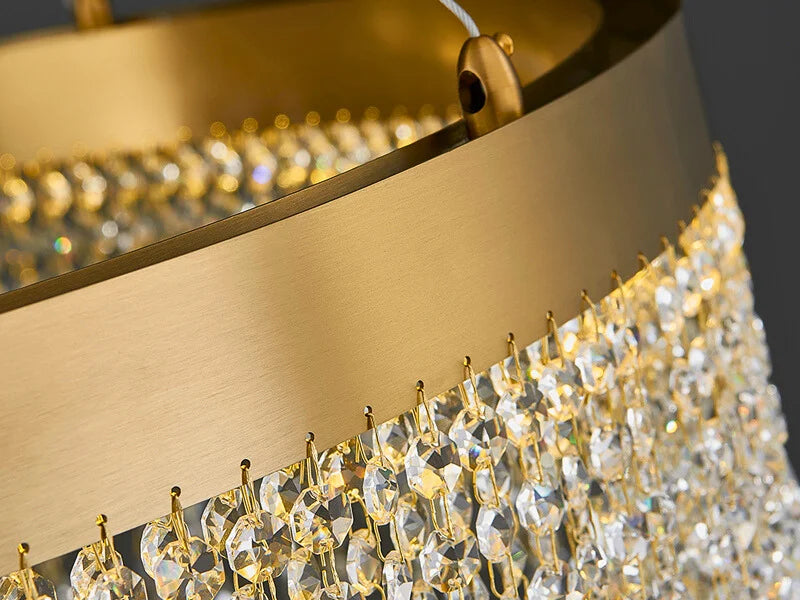 Gold Crystal Chandelier