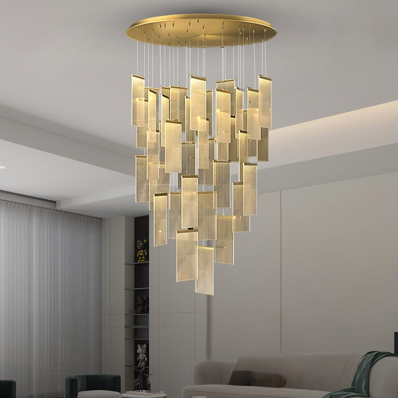 acrylic hanging lights for staircase