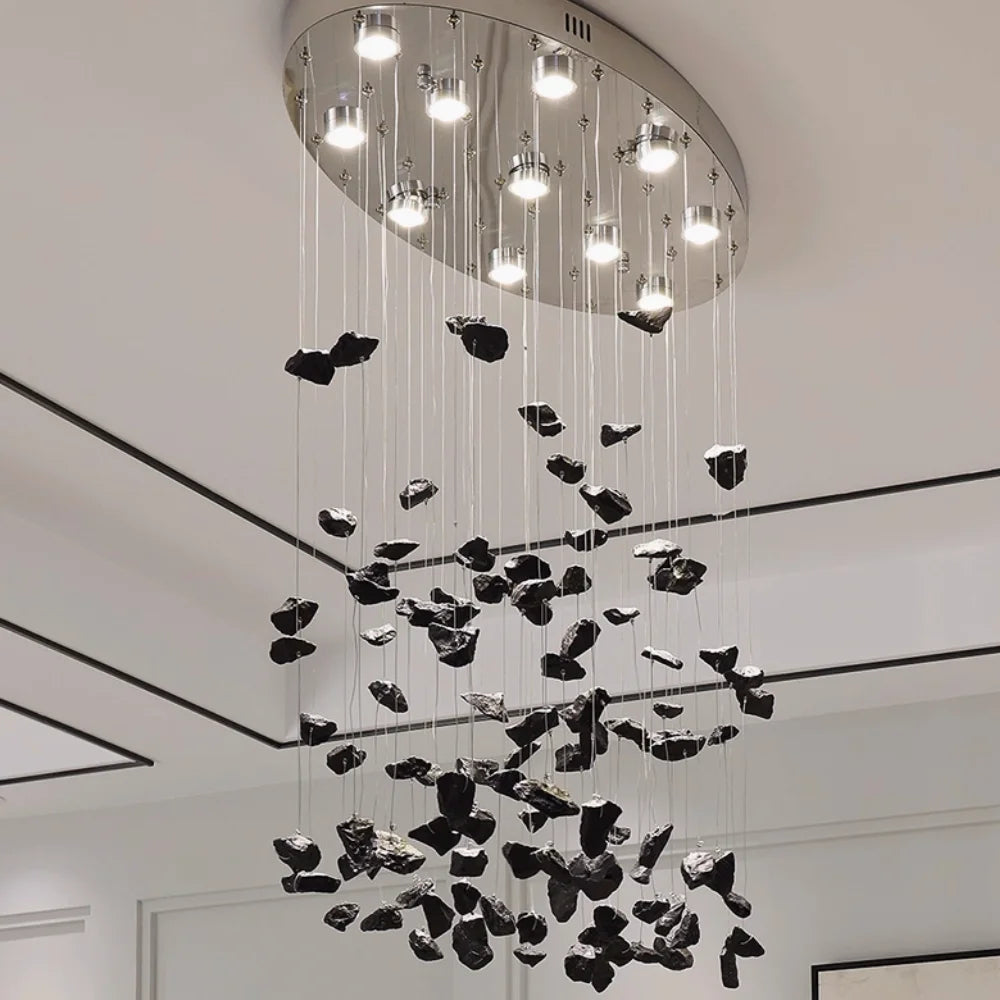 alabaster stone chandelier