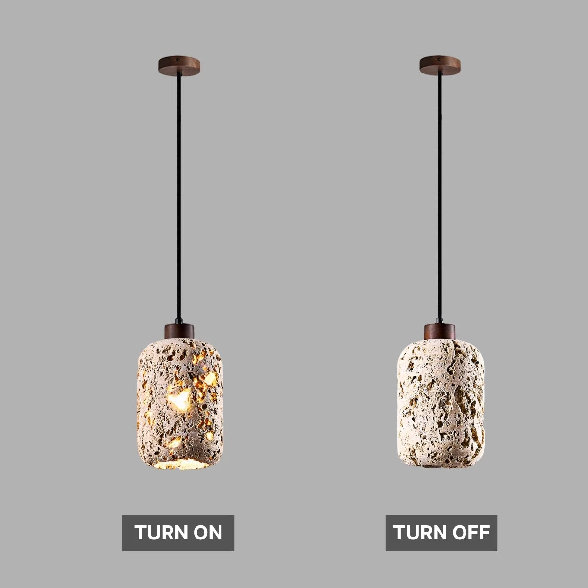 bedside wooden pendant lamp