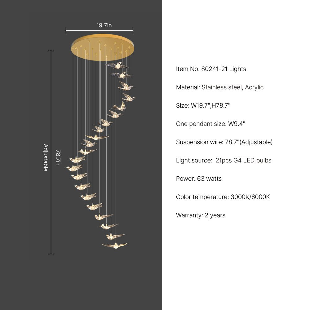 bird of paradise chandelier