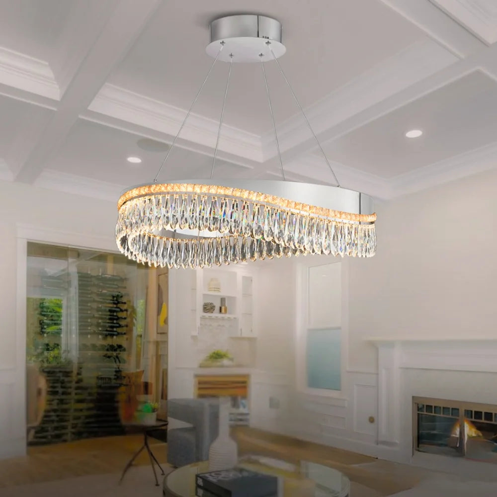 black and chrome modern chandelier