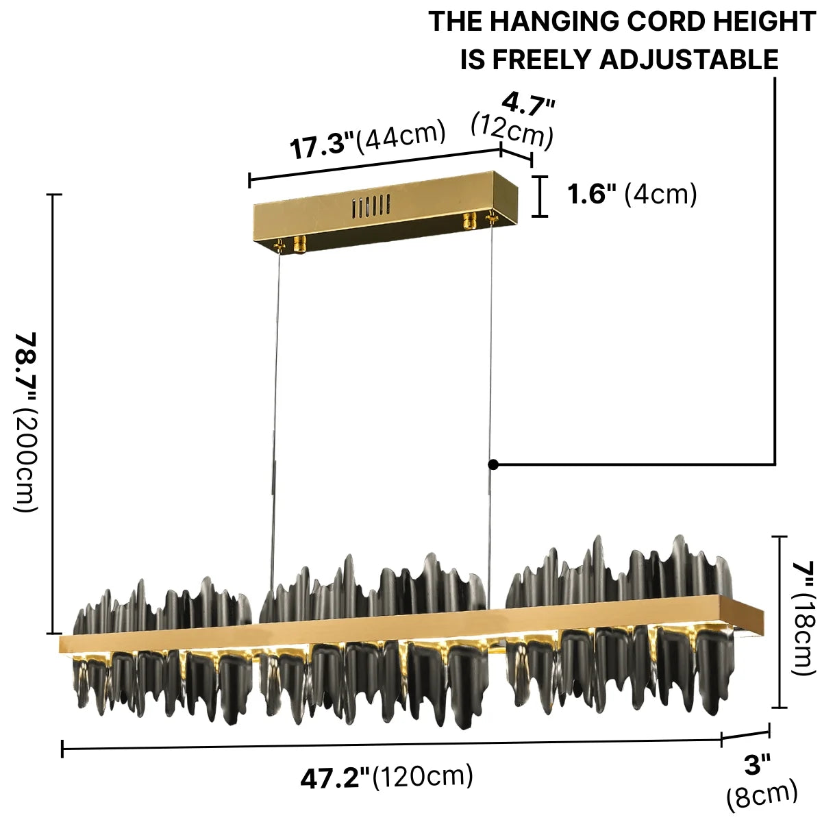 black chandelier for dining room