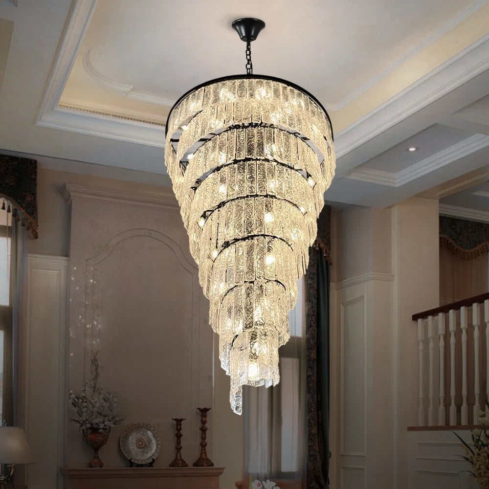 black glass light pendant