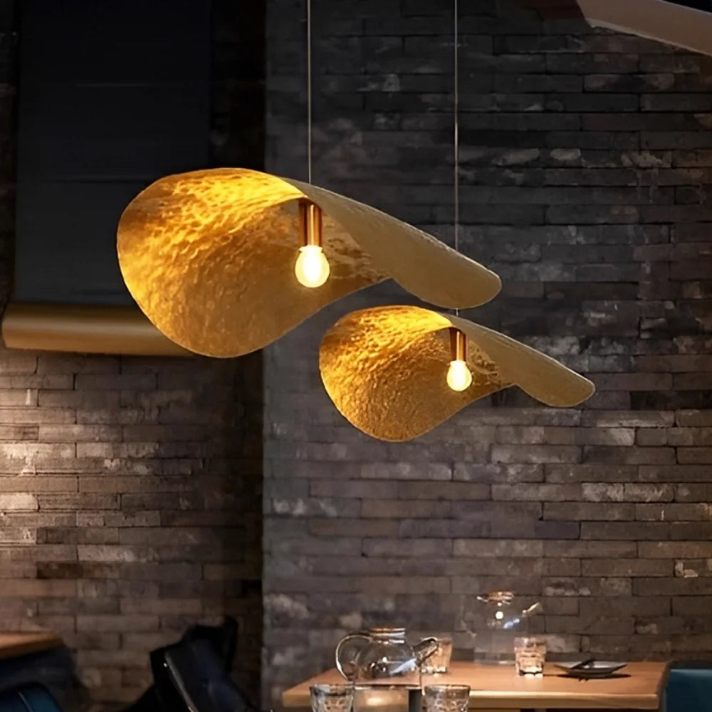 black gold pendant light