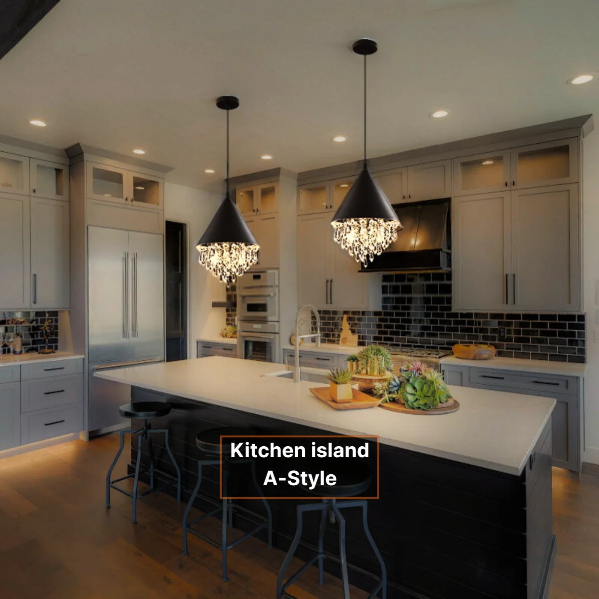black kitchen pendant lighting