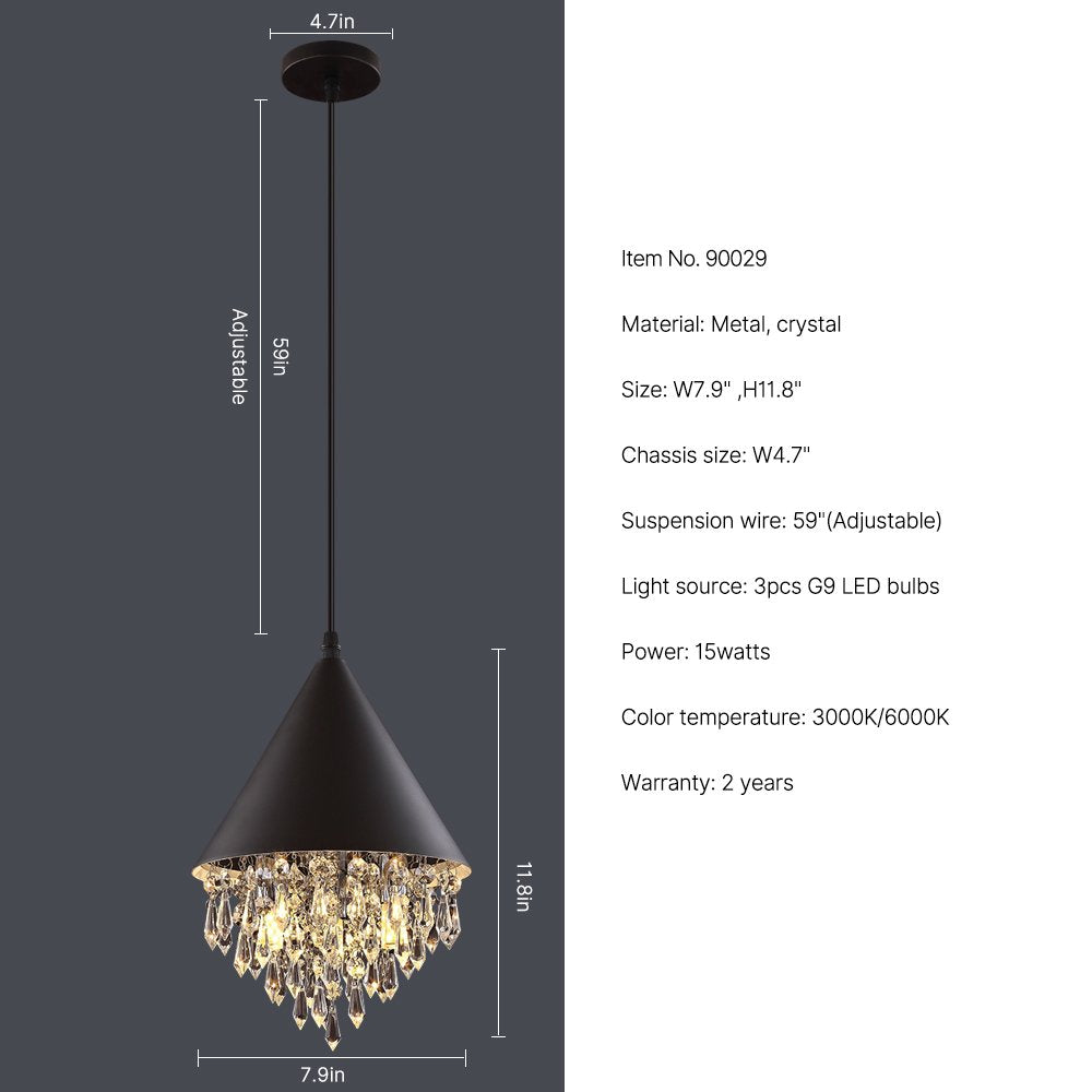 black kitchen pendant lights