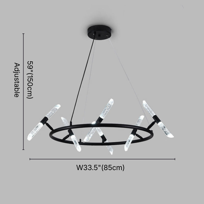 black modern farmhouse chandelier