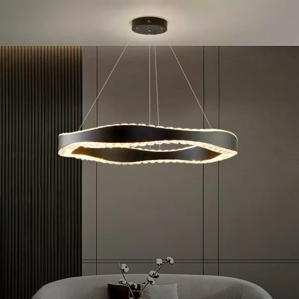 bright coloured chandelier