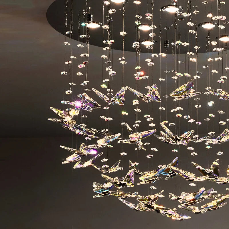 butterfly chandelier earrings